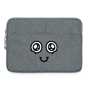 La tête dans les nuages - Sacoche pour ordinateur portable 15 pouces - gris chiné - Devant