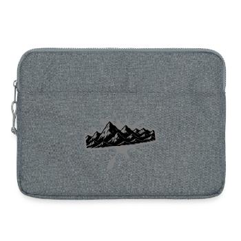 Mountains Blobs - Laptop bag 15" - heather grey - Front