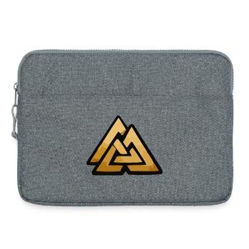 viking valknut wotan wotan knot - Laptop bag 15" - heather grey - Front