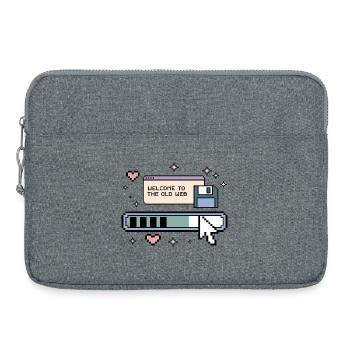 Welcome To The Old Web Retro Internet - Laptoptasche 15" - Grau meliert - Vorne
