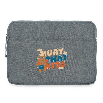 Muay Thai Kids – Boxing Bear - Sacoche pour ordinateur portable 15 pouces - gris chiné - Devant