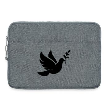 Taube Frieden Glaube - Laptoptasche 15" - Grau meliert - Vorne