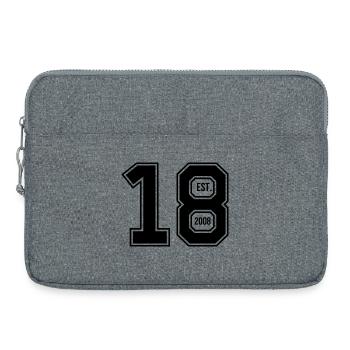 EIGHTEEN - EST. 2008 - Laptop bag 15" - heather grey - Front