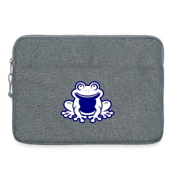 Toad Comic Frog - Laptop bag 15" - heather grey - Front