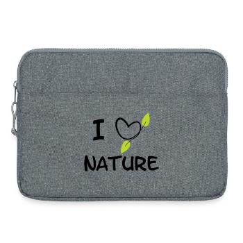 Organic Rewilding Wilderness - Laptop bag 15" - heather grey - Front