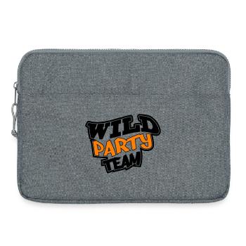 Équipe de fête sauvage - Sacoche pour ordinateur portable 15 pouces - gris chiné - Devant