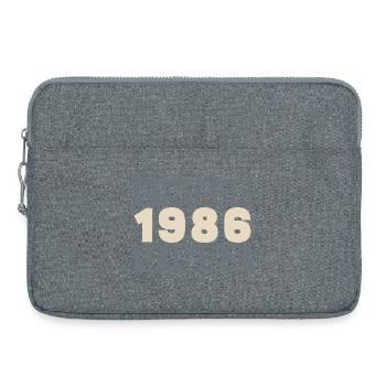 anniversaire 1986 - 40 ans - Sacoche pour ordinateur portable 15 pouces - gris chiné - Devant