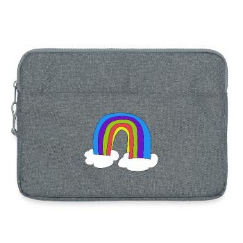 Enfants Arc-en-ciel Enfants Nuages - Sacoche pour ordinateur portable 15 pouces - gris chiné - Devant