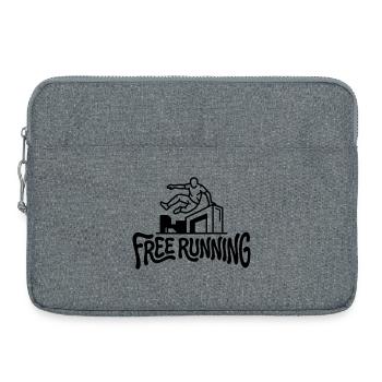 free runner - Laptop bag 15" - heather grey - Front