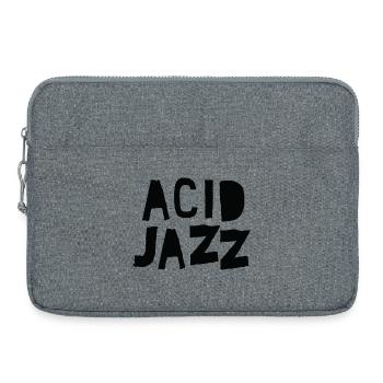 Acid Jazz Bold Brush Text - Laptop bag 15" - heather grey - Front