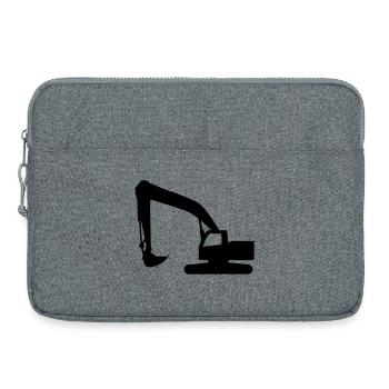 Puissance d’excavatrice – Durée de vie en construction - Sacoche pour ordinateur portable 15 pouces - gris chiné - Devant