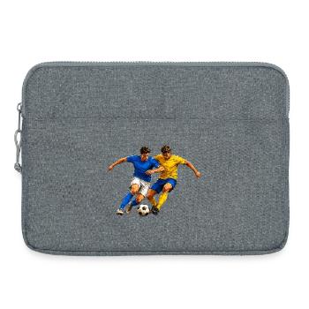 Football Duel - Sacoche pour ordinateur portable 15 pouces - gris chiné - Devant