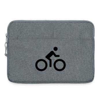 Bicycle logo - Laptop bag 15" - heather grey - Front
