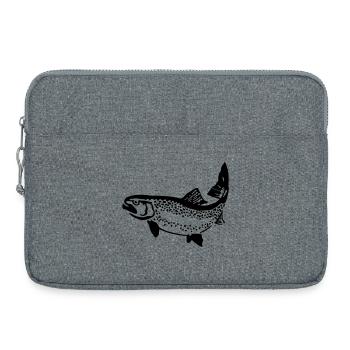 truite - Sacoche pour ordinateur portable 15 pouces - gris chiné - Devant