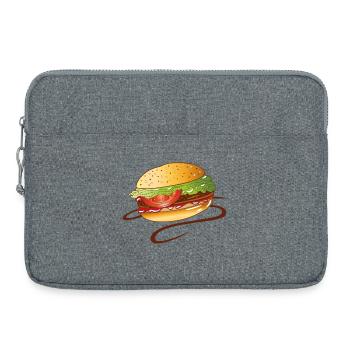 Burger Fast Food Junk Snack BBQ BBQ - Laptop bag 15" - heather grey - Front