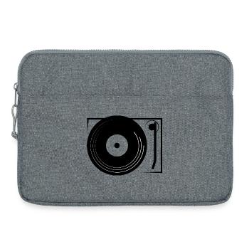 Vinyl Records Turntable Lecteur Lecteur de Disques - Sacoche pour ordinateur portable 15 pouces - gris chiné - Devant