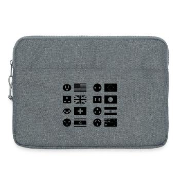 International Connector Types - Laptop bag 15" - heather grey - Front
