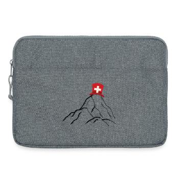 Switzerland - Swiss Mountains - Laptop bag 15" - heather grey - Front