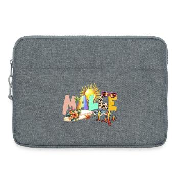 Beach Life Summer Vibe - Laptop bag 15" - heather grey - Front