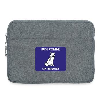 Rusé comme un renard - Sacoche pour ordinateur portable 15 pouces - gris chiné - Devant