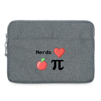 Les nerds adorent Apple Pi Pi Dictons Math S Pixel - Sacoche pour ordinateur portable 15 pouces - gris chiné - Devant