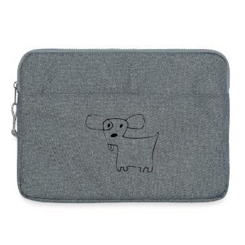 02 Doggie Shorts - Laptop bag 15" - heather grey - Front