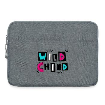 Wild Child - Designed for little whirlwinds - Laptop bag 15" - heather grey - Front