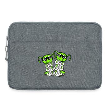 2 Caterpillar Middle Finger Insult Sunglasses Team - Laptop bag 15" - heather grey - Front