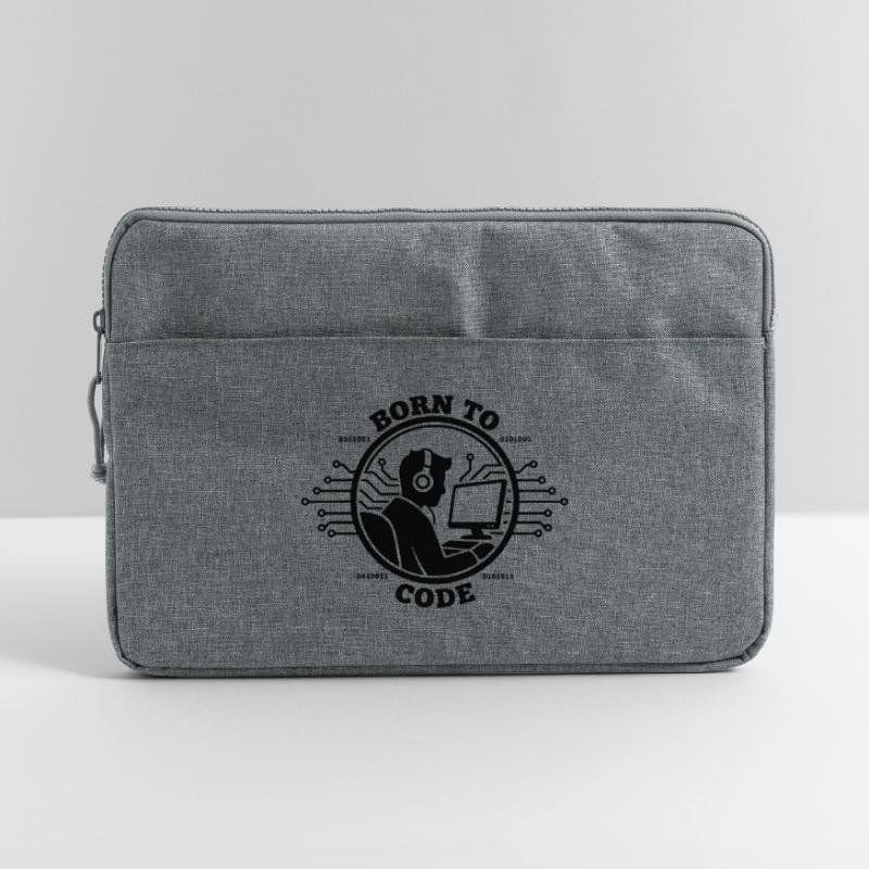 Coder Born to Code Programmer Laptop bag 15"