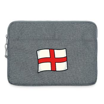 Drapeau de l’Angleterre - Sacoche pour ordinateur portable 15 pouces - gris chiné - Devant