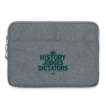 Histoire Juges, dictateurs, justice Déclaration - Sacoche pour ordinateur portable 15 pouces - gris chiné - Devant