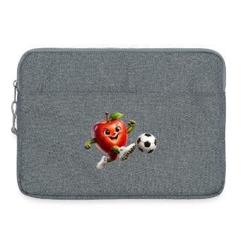 Apple Football - Laptop bag 15" - heather grey - Front