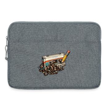Salade de rubans rétro des années 80 - Sacoche pour ordinateur portable 15 pouces - gris chiné - Devant