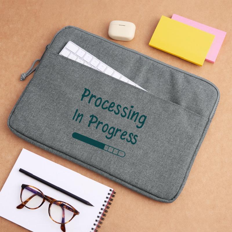 Processing In Progress Loading Bar Statement Laptop bag 15"