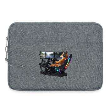 Fuchs Sim Racing - Sacoche pour ordinateur portable 15 pouces - gris chiné - Devant