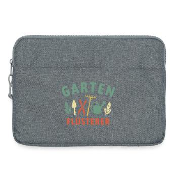 Garten Flüsterer - Retro Gärtner Natur - Laptoptasche 15" - Grau meliert - Vorne