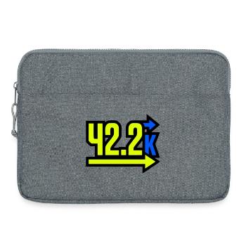  Stolzer 42.2k Marathon Finisher - Laptoptasche 15" - Grau meliert - Vorne