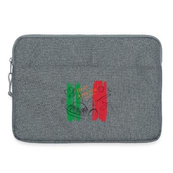 Buon Appetito tricolore italian Food pasta - Laptop bag 15" - heather grey - Front