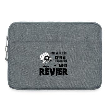 Defender land.rover lustig Geschenk idee - Laptoptasche 15" - Grau meliert - Vorne