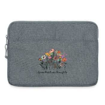 Développer des pensées positives - Sacoche pour ordinateur portable 15 pouces - gris chiné - Devant