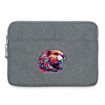 Bieber - Laptoptasche 15" - Grau meliert - Vorne