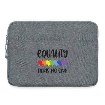 Mois de la fierté LGBT - L’égalité ne fait de mal à personne - Sacoche pour ordinateur portable 15 pouces - gris chiné - Devant