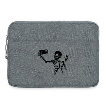 Deadly Selfie (Black) - Laptop bag 15" - heather grey - Front