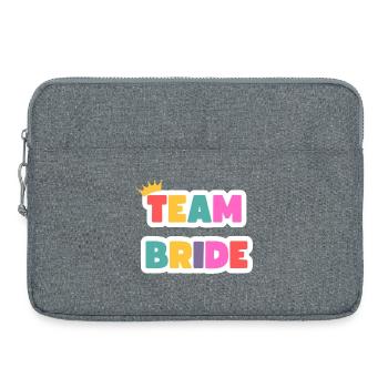 Équipe Bride ! Personnalisable - Sacoche pour ordinateur portable 15 pouces - gris chiné - Devant