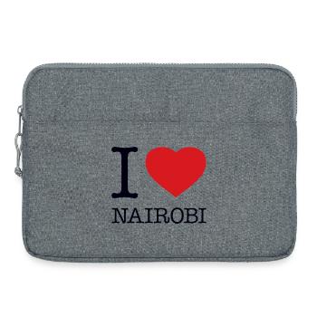I LOVE NAIROBI - Laptop bag 15" - heather grey - Front