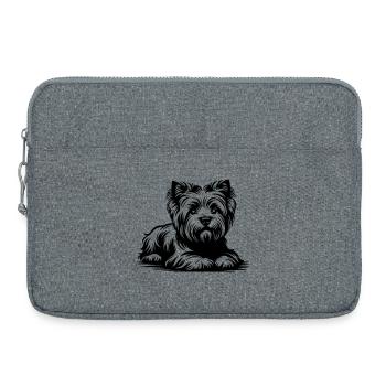 West Highland Terrier - Laptoptasche 15" - Grau meliert - Vorne