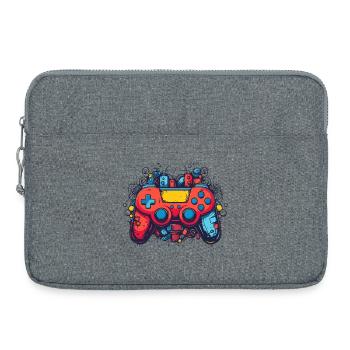 Manette de jeu vintage - Sacoche pour ordinateur portable 15 pouces - gris chiné - Devant