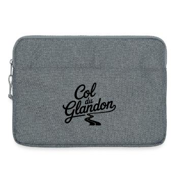 Col du Glandon Cyclisme Escalade Art - Sacoche pour ordinateur portable 15 pouces - gris chiné - Devant