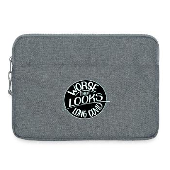 Pire qu’il n’y paraît, le Covid long - Sacoche pour ordinateur portable 15 pouces - gris chiné - Devant
