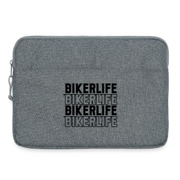 Biker_life_fast - Sacoche pour ordinateur portable 15 pouces - gris chiné - Devant